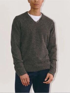 Everlane 100% Cashmere V Neck Men's Sweater
